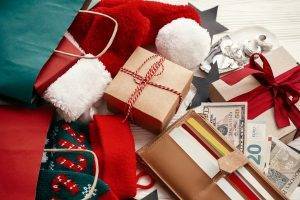 Christmas sales and shopping concept