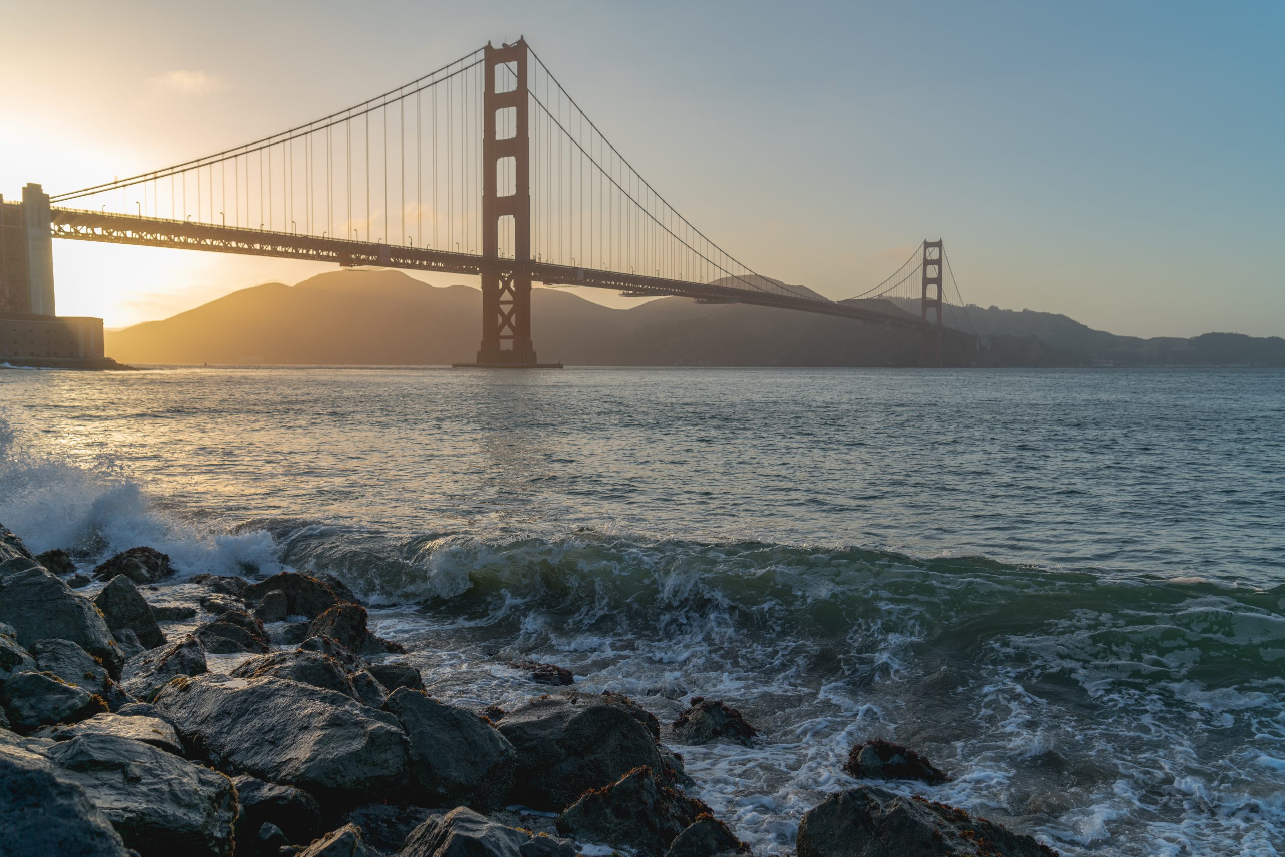 Fort Mason, Golden Gate bridge, San Francisco California